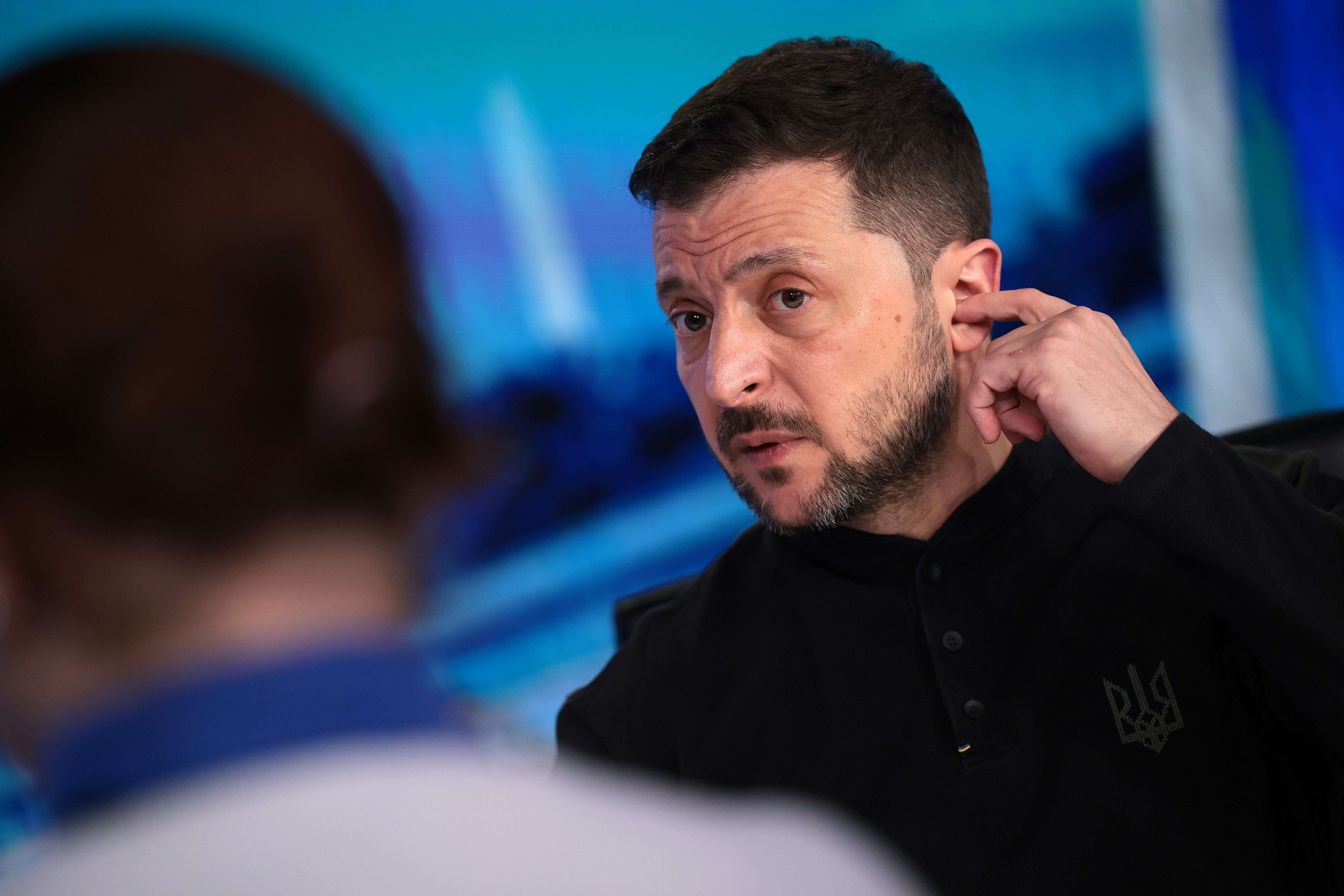 Volodymyr Zelensky priprema se za intervju za Fox News u Washingtonu, DC