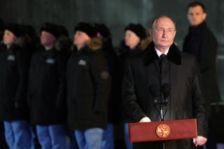 Vladimir Putin sudjeluje na ceremoniji vezanom za videozapise za pokretanje projekta 885m Yasen-M nuklearna podmornica, u lučkom gradu Arctic Circle, Murmansk