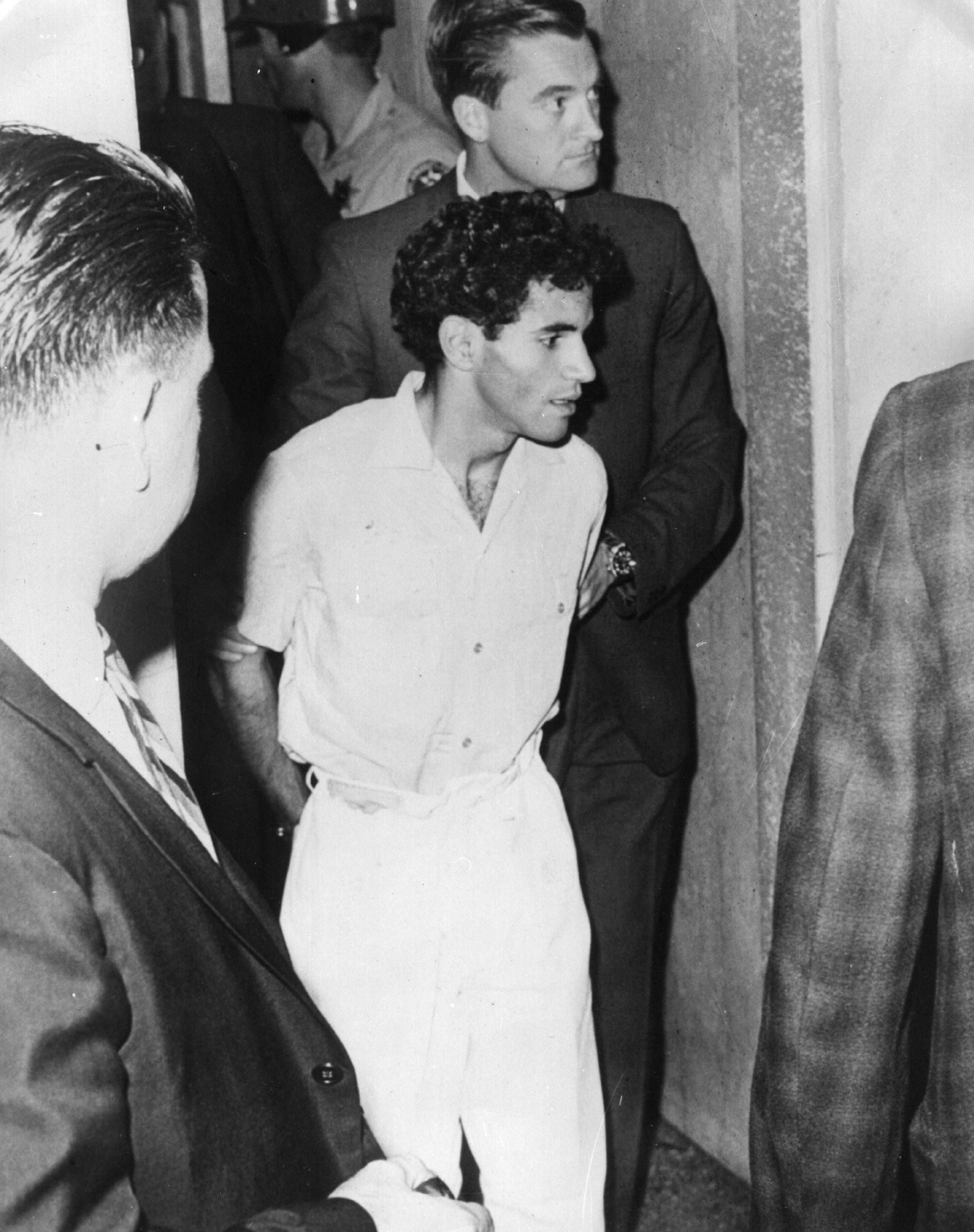 Sirhan Sirhan is arrested for the murder of Robert F Kennedy in 1968. He was refused parole in 2024