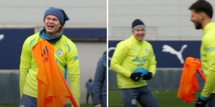 Manchester City, Haaland i de Bruyne zabavljaju se u neobičnom treningu