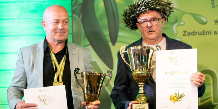 NOĆNJAK 2025. Dodijeljene medalje maslinarima i proglašeno najbolje otvoreno maslinovo ulje