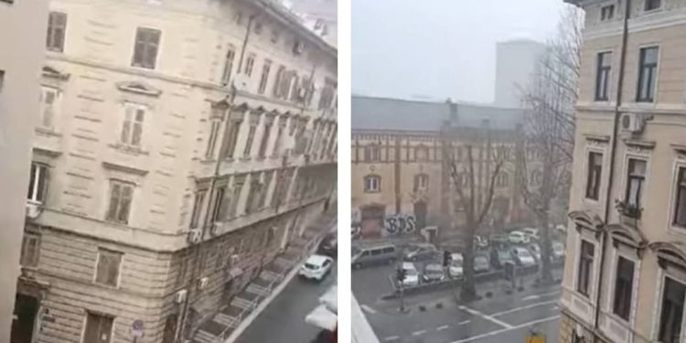 OPĆI POTOP Jaka kiša i tuča srušila se na grad, dijelovi Rijeke blokirani!