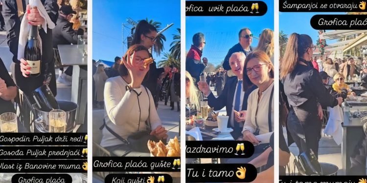OPET RAZOTKRIVANJE “Grofica Jagoda” ne misli odustati — objavila je nove fotografije s Puljcima: “Vlast iz Banovine muma, grofica plaća”
