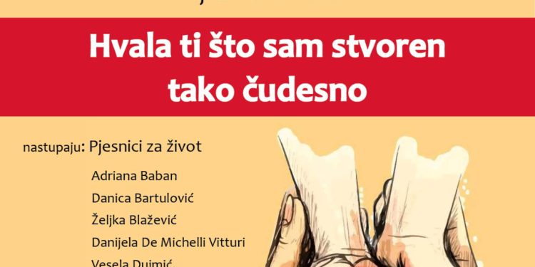Pjesnička večer “Hvala ti što sam stvoren tako čudesno”