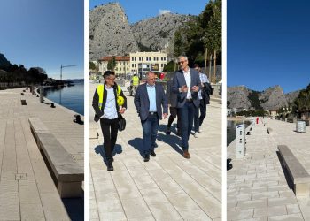 Pogledajte kako napreduje omiška luka: “Ovo je iznimno vrijedan i važan, kapitalni projekt za Omiš, slobodno možemo reći – stoljetni projekt”