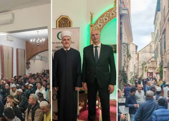 Rekordan broj vjernika proslavio Ramazanski bajram u Splitu, imam Hadžić poziva na integraciju stranih radnika