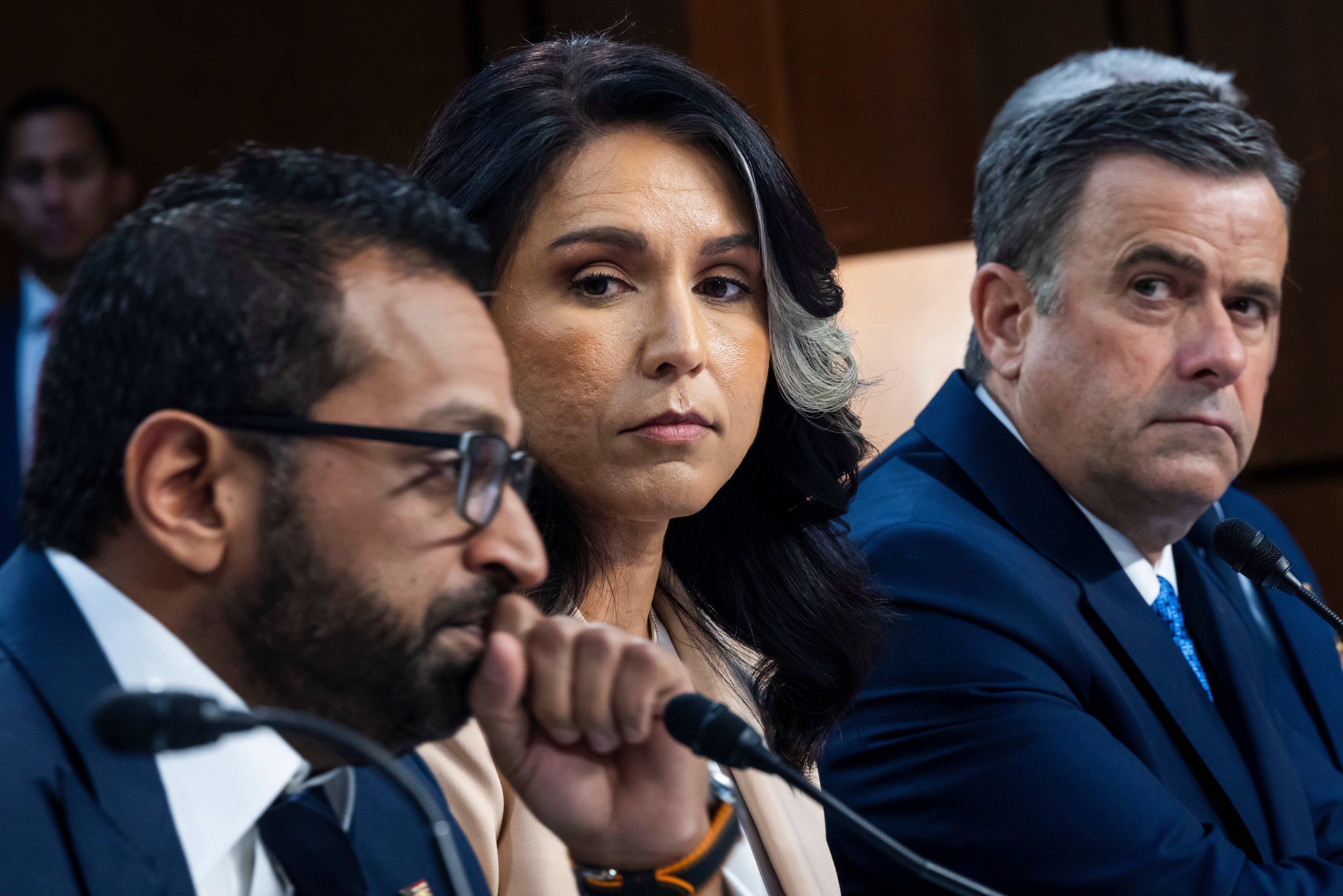 Članovi Senatskog odbora za inteligenciju dobili su priliku pritisnuti dvojicu sudionika na signalnom razgovoru - Gabbard i Ratcliffe - o njihovom ponašanju tijekom godišnjeg saslušanja prijetnji u svijetu panela