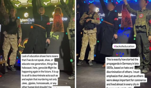 SNIMKE IZ NOĆNOG KLUBA U MOSTARU Mladići u nacističkim uniformama izazvali reakcije javnosti