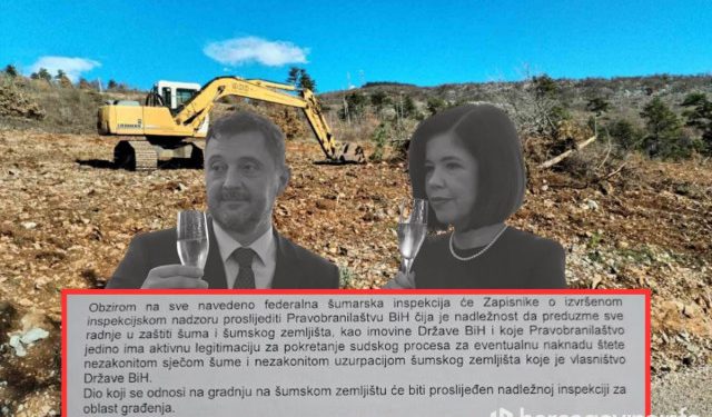 ŠOKANTAN NALAZ INSPEKCIJE Otkrivamo kako su državne šume kod Mostara ilegalno pretvorene u građevinsko zemljište