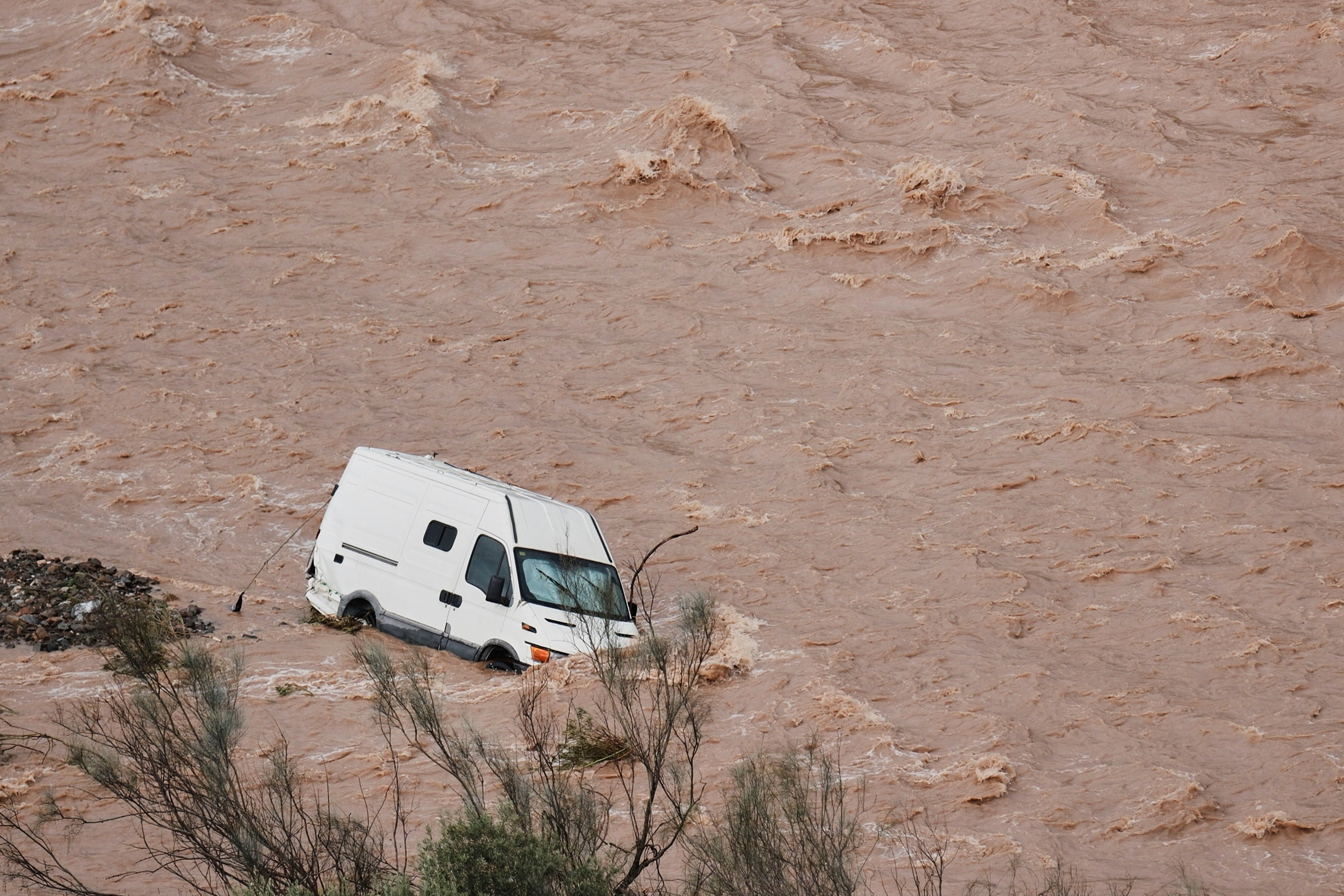 Kom kombi je u utorak progutao poplavu u Casasoli, Malaga
