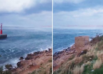 Sve se trese! Pogledajte kako dere bura u Stinici podno Velebita