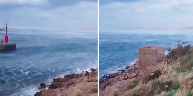 Sve se trese! Pogledajte kako dere bura u Stinici podno Velebita