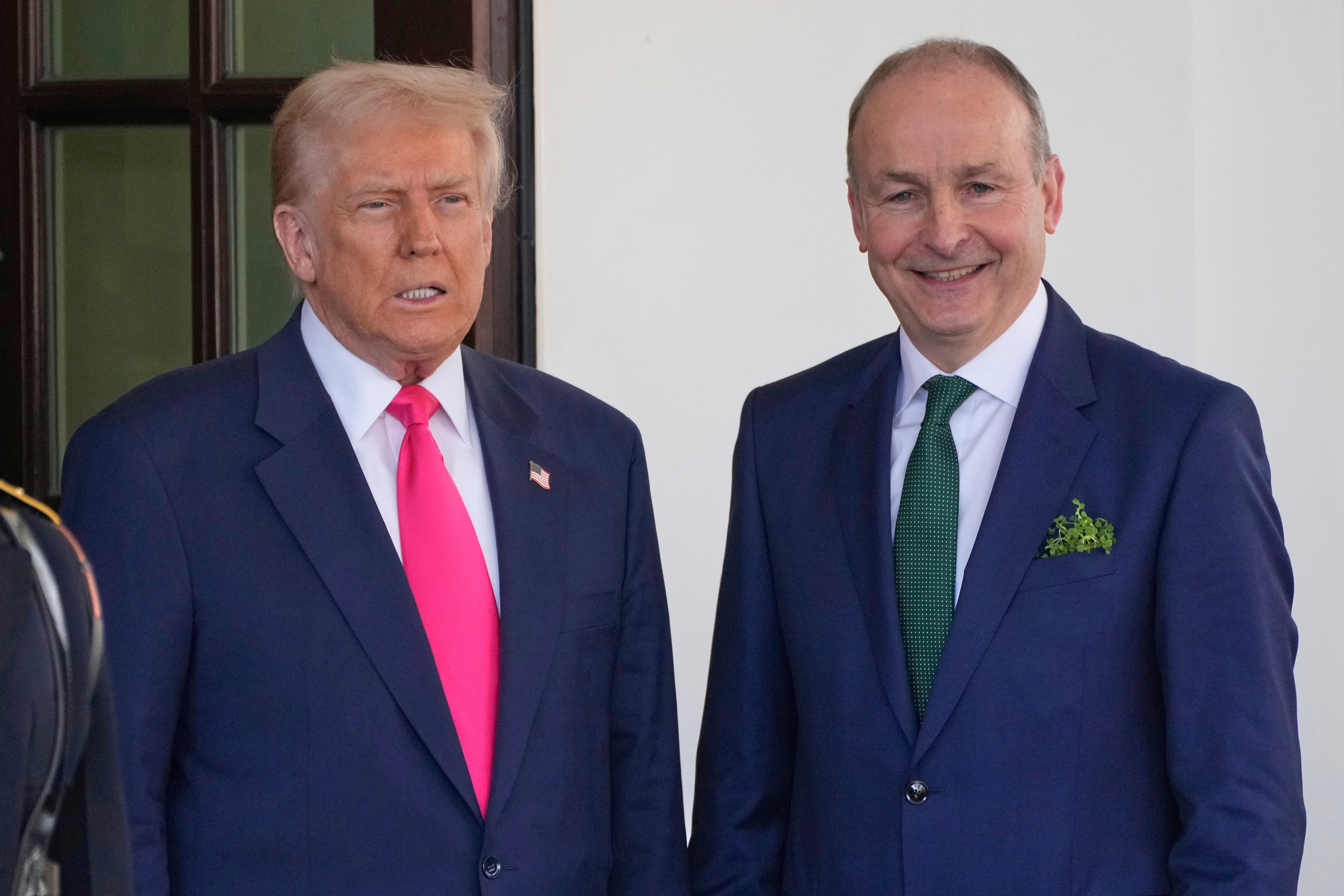 Irski Taoiseach Micheál Martin (desno) kasnije je uzvratio da su McGregorove tvrdnje 