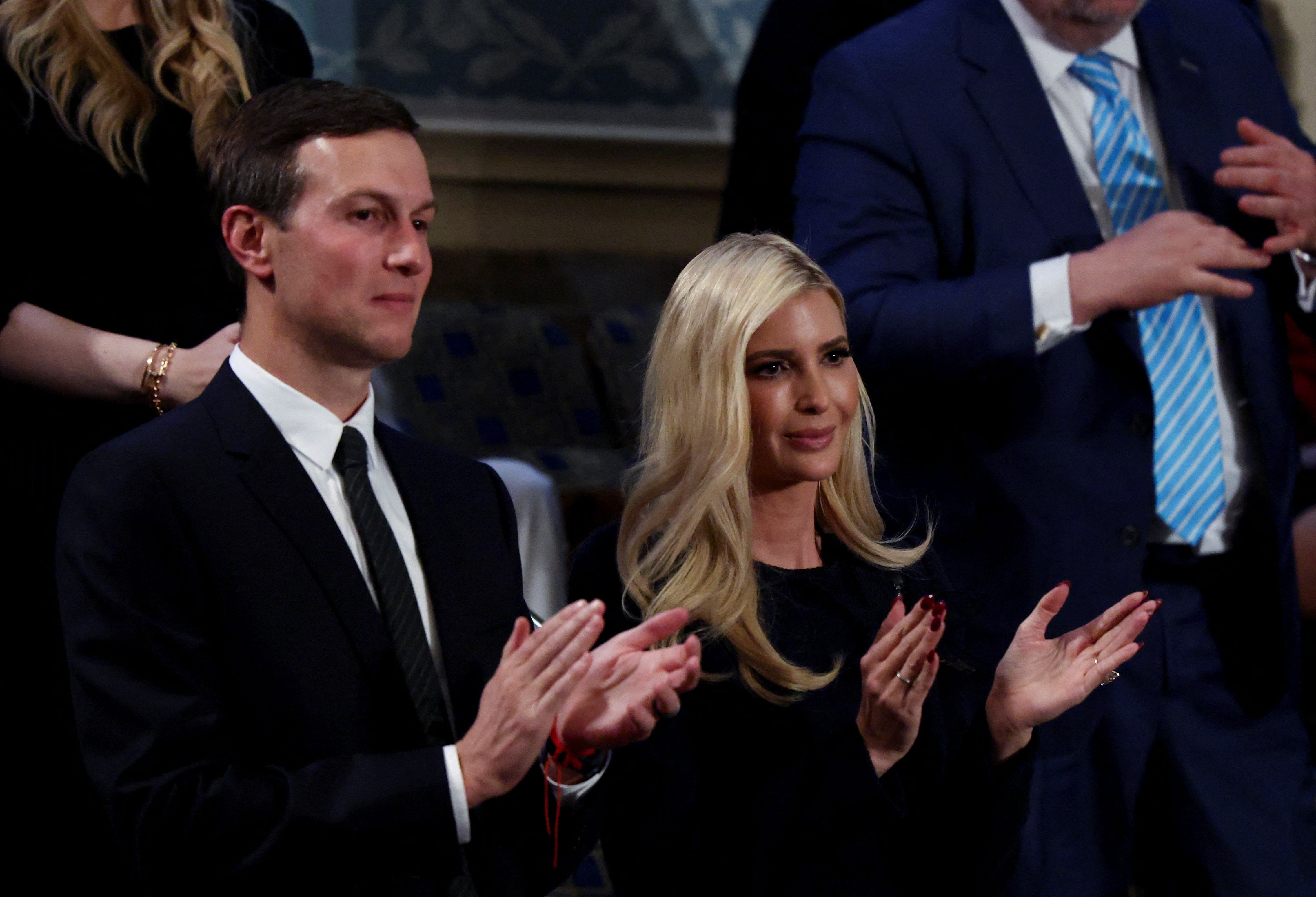 Ivanka Trump i njezin suprug Jared Kushner gledali su zajedničko kongresno obraćanje predsjednika Donalda Trumpa. To je jedan od nekoliko događaja povezanih s ocem koji je pohađala posljednjih mjeseci, unatoč tome što je rekla da 'mrzi' politiku