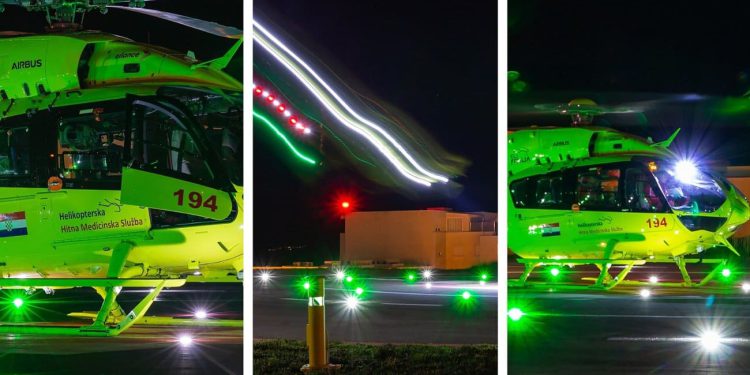 VIDEO Uzlijetanje koje život znači: Ovako izgleda akcija Airbusa H145 na helidromu KBC-a Split