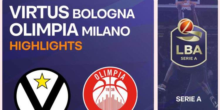 Virtus Bologna-Olimpia Milan 86-80: istaknute dijelovi