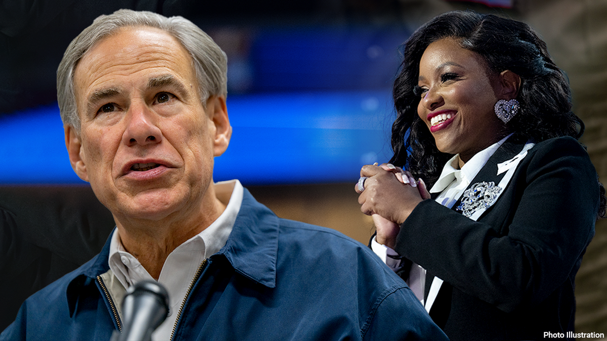 Greg Abbott i Jasmine Crockett