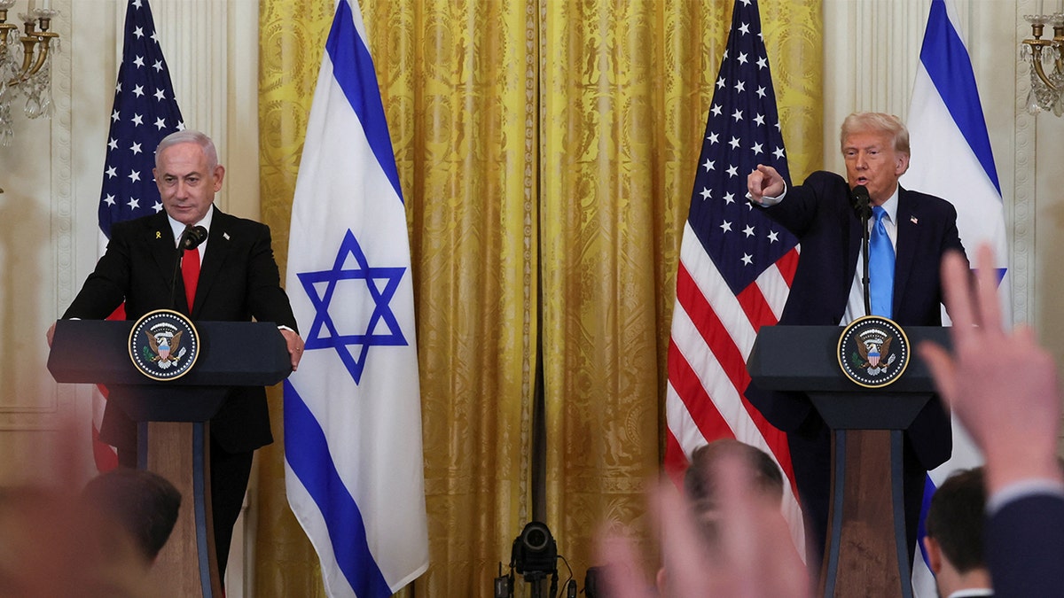 Netanyahu Trump konferencija za novinare