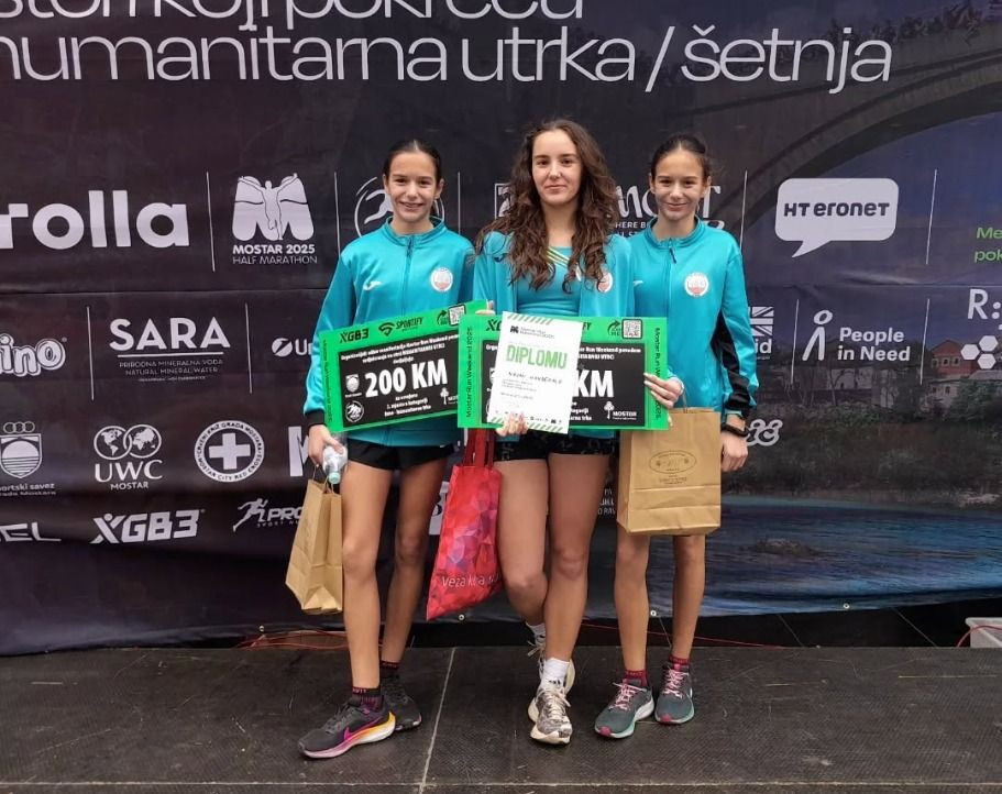 Sestre Manđeralo na Mostarskom polumaratonu