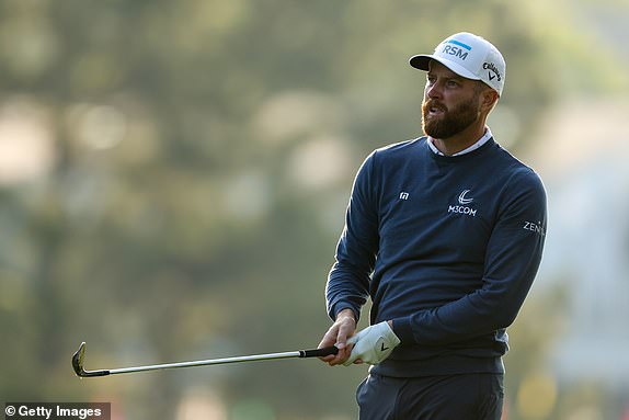 AUGUSTA, GEORGIA - APRIL 10: Chris Kirk of the United States plays his second shot on the first hole during the first round of the 2025 Masters Tournament at Augusta National Golf Club on April 10, 2025 in Augusta, Georgia. (Photo by Richard Heathcote/Getty Images)