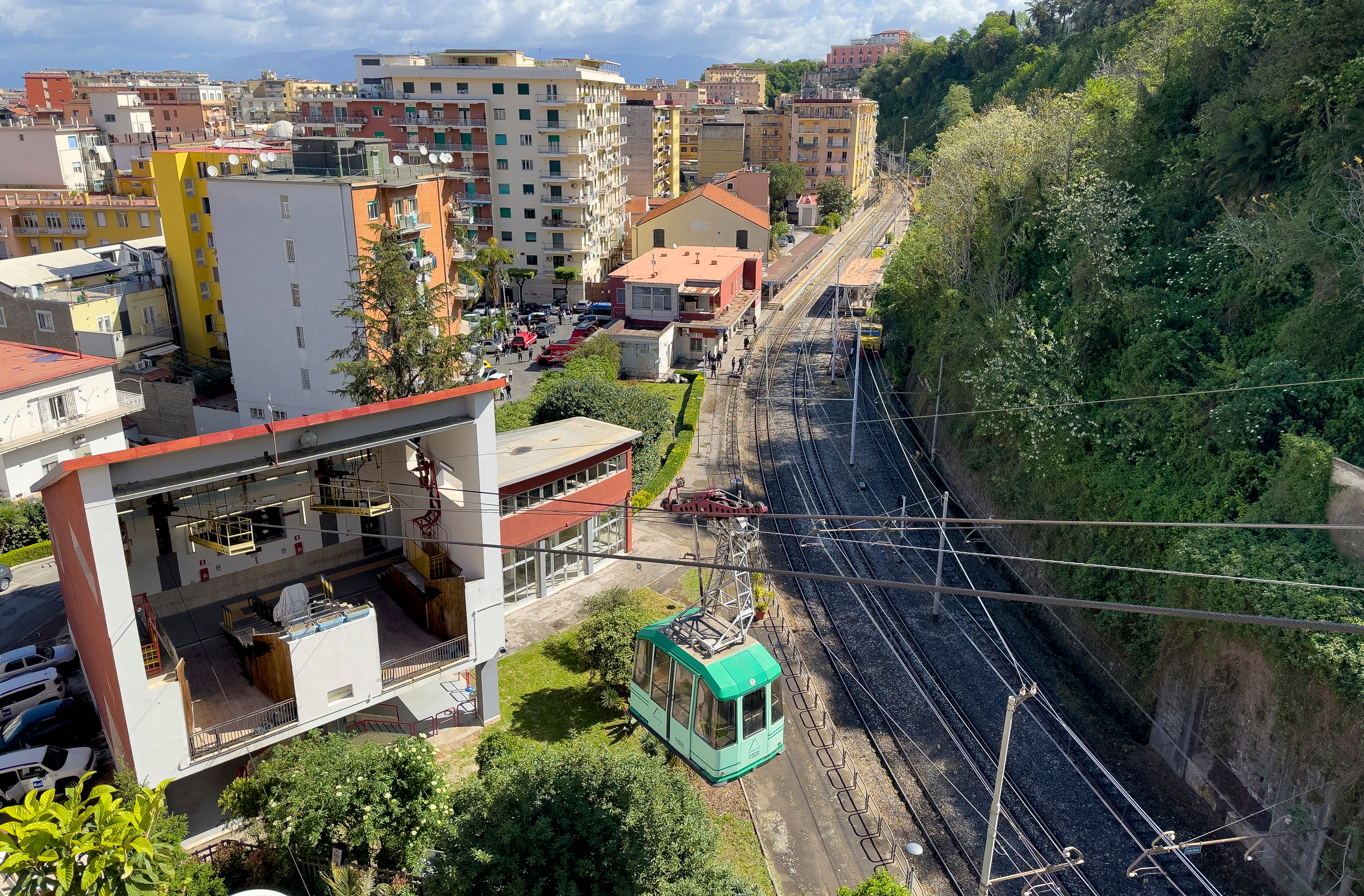 Monte Faito stanica za odlazak žičare u Castellammare di stabia