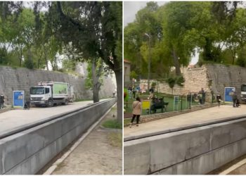 Slobodna Dalmacija – VIDEO Jel’ se baš mora ovaj smrdljivi posao obavljati između dječjeg parkića i Đardina: ‘Neka ih Puljak doma parkira!’