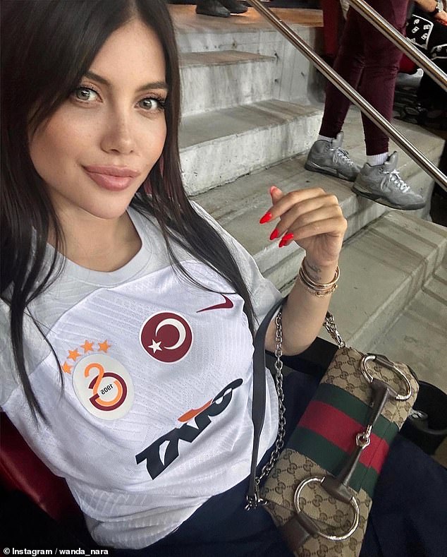 Icardi now plays for Galatasaray and the former couple celebrated their 10-year anniversary in May