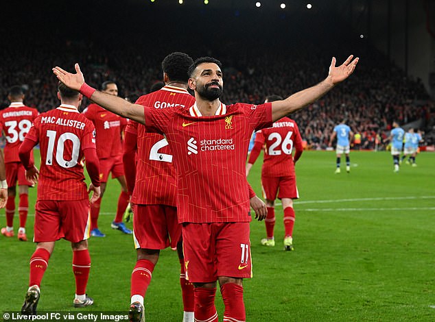 Salah, 32, jedan je od najvećih Liverpoola koji su ikada postigli 243 gola za klub