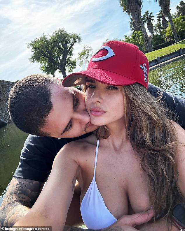 Last week, Suarez shared an intimate series of snaps with her boyfriend while wearing a red baseball cap