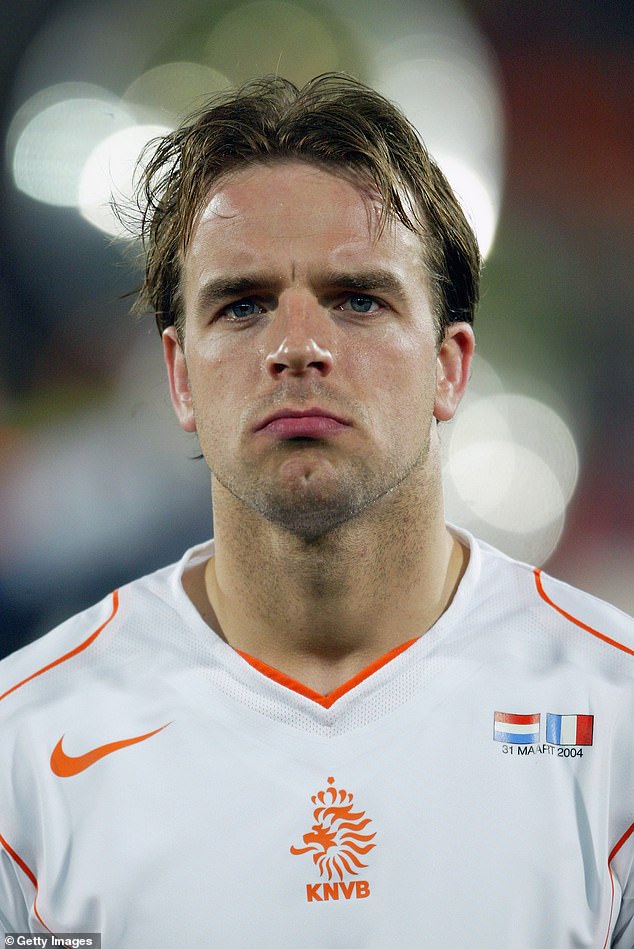 'I drank to get away from reality,' says Van der Meyde, seen here before a 2004 friendly for the Netherlands. 'Other players can go out and just drink a little, but I was drinking to forget'