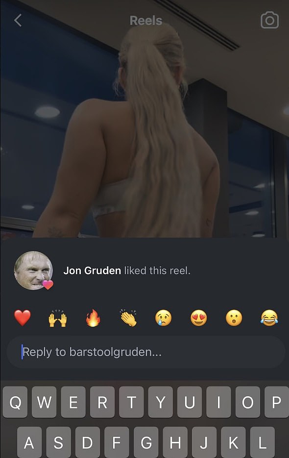 Obožavatelji su primijetili da su Grudenovi 'lajkovi' javni i vidjeli su njegovu reakciju na ovaj video