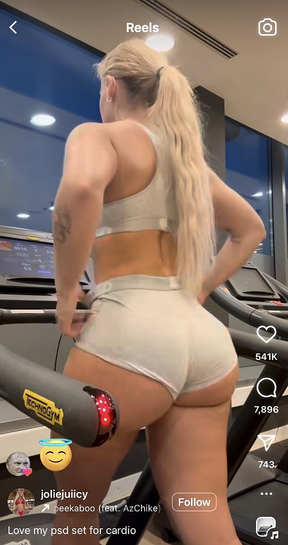 Fitness influencer po imenu Jolie Becker objavio je ovaj videozapis za vježbanje na svom računu na svoj račun
