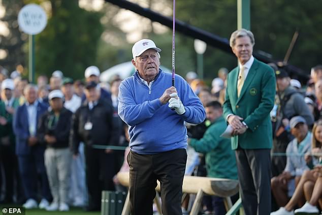 Legenda golfa Jack Nicklaus bio je među počasnim starterima koji su započeli majstore 2025. godine
