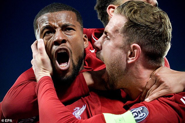 GEORGINIO WIJNALDUM BRZINE BRACE POMOĆ POMOĆI LIVERPOOL NIZA NA PUTOVANJU BARCELONU