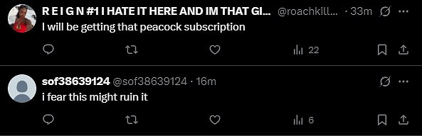 Međutim, drugi su izrazili svoje uzbuđenje zbog serije nastavka s navijačkim pisanjem: 