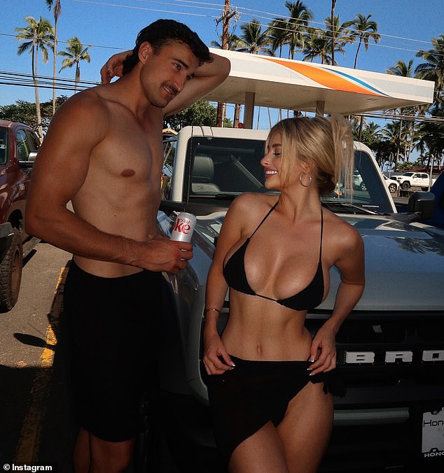 Becirević i njezin partner Ivan Soldo prikazani su na prethodnom putovanju na Havaje