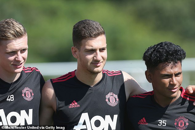 Hamilton (left) went on United's pre-season tour of the USA in the summer of 2018