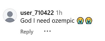 Nekoliko obožavatelja optužilo ju je da je na trendovskom drogama za mršavljenje Orempic