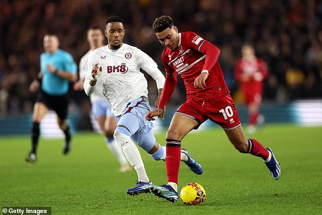 22-godišnjak se pokazao kada su tadašnji Club Middlesbrough izvučeni protiv Vile u prošlogodišnjem FA Cupu