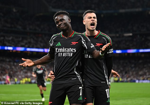 Saka i njegovi suigrači pripremaju se za polufinale Lige prvaka u utorak