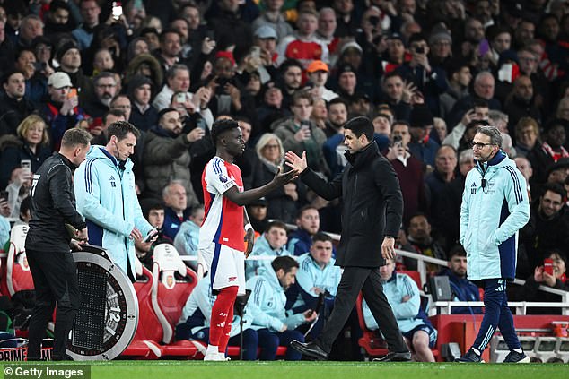 Saka je dočekao poput junaka koji se vraća dok se vratio protiv Fulhama ranije ovog mjeseca