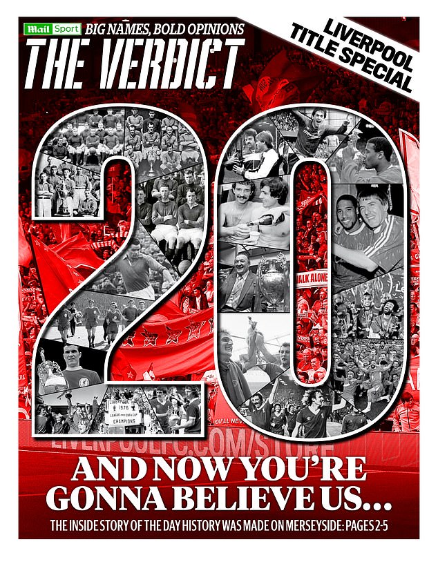Pročitajte sve izvrsne pokrivenosti 20. lige Mail Sport -a o naslovu 20. lige Liverpoola u presudi, Mail+ i Online