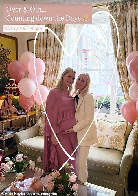 38-godišnjoj manekenki i glumici pridružili su se bliski prijatelji i obitelj na ružičastoj tematici u Londonu prošlog petka (na slici stilistica kućnog softvera Alice Naylor-leyland)