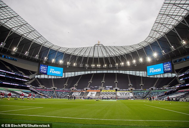 Trenutno su najpristupačnije ulaznice dostupne putem Ticketmastera za samo 121,70 funti, a cijene se povećavaju na 159,85 £ (na slici: Tottenham Hotspur stadion)