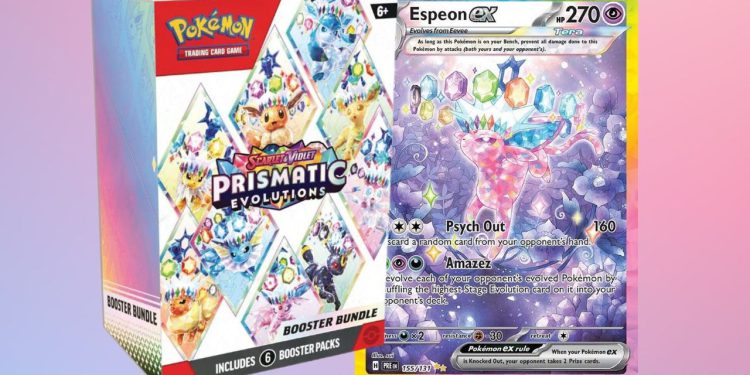 Amazonova Pokémon TCG Prizmatična evolucija Restautions dolazi s šokantnim pohodom od 122%