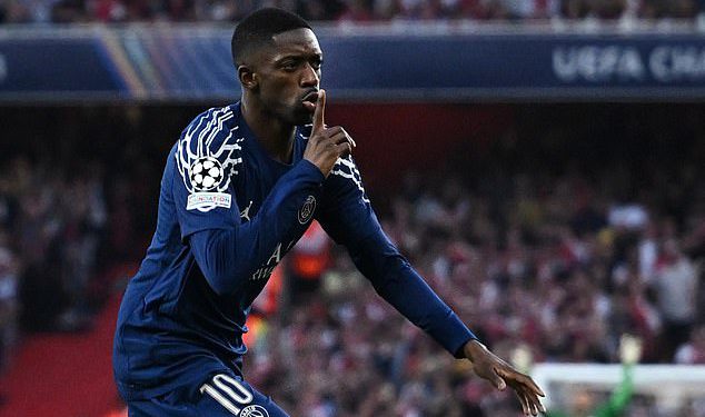 Arsenal 0-1 PSG: Ousmane Dembele udara rano kad francuski prvaci pobjeđuju u Emiratesima kako bi ostavili topnike koji su suočeni s uzbrdo zadatkom kako bi stigli do finala Lige prvaka