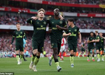 Arsenal 1-1 Brentford: Yoane Wissa otkazuje otvarača Thomasa Parteyja dok puškari peti put padaju bodove u posljednjih sedam utakmica Premier lige