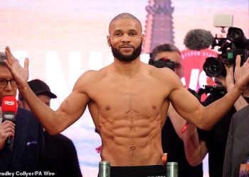 Chris Eubank Jr čini težinu za Grudge Showdown s Conorom Bennom u subotu navečer – dolazi u 0,6 lbs ispod 170 lbs ograničenja