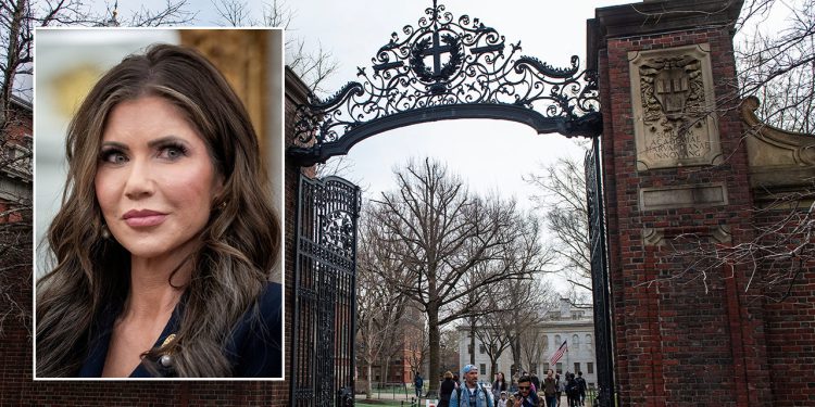 DHS sekretar Kristi Noem smanjuje 2,7 milijuna dolara u stipendijama s Harvarda, zahtijeva vize zapise