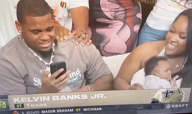 ESPN kamere uhvati bebin bruto trenutak uživo tijekom NFL drafta